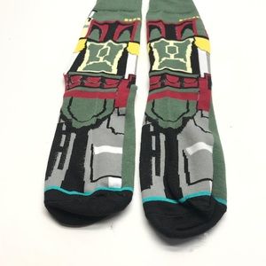 Star Wars Movie Boba Fett Character 360 Crew Socks